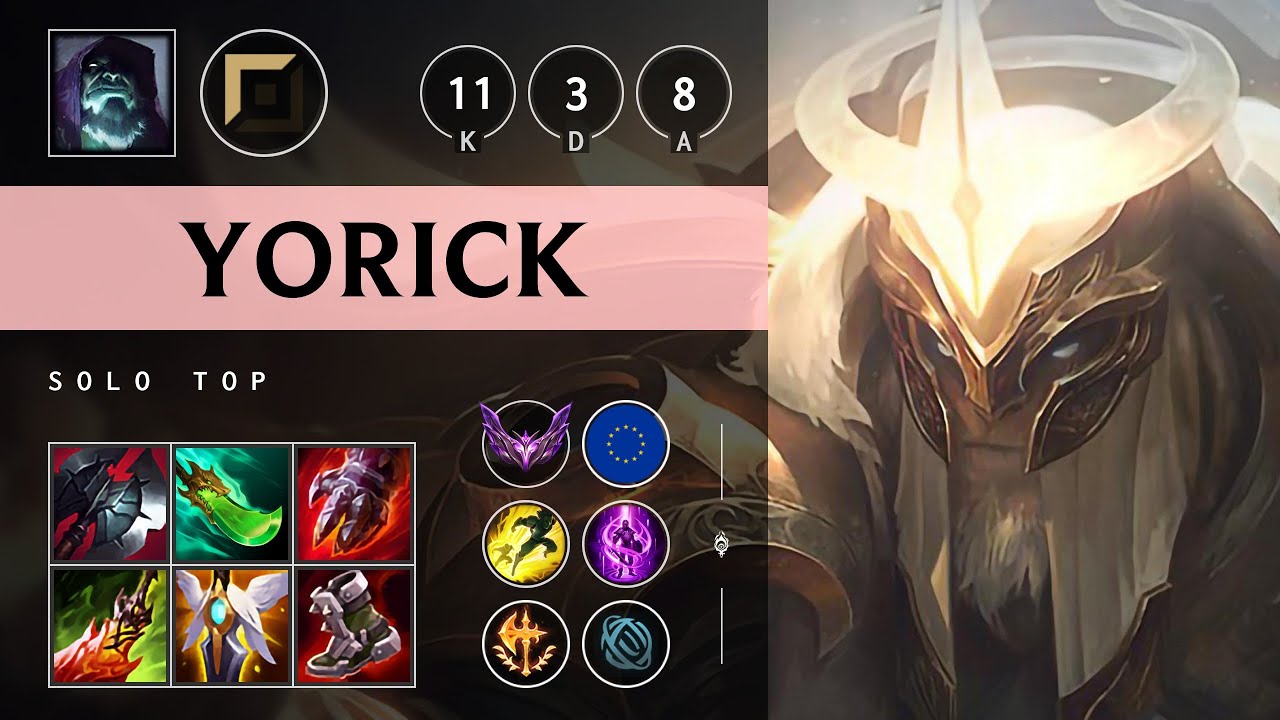 Yorick Top vs K'Sante: Quadra Kill, Rampage - EUW Master Patch 14.18