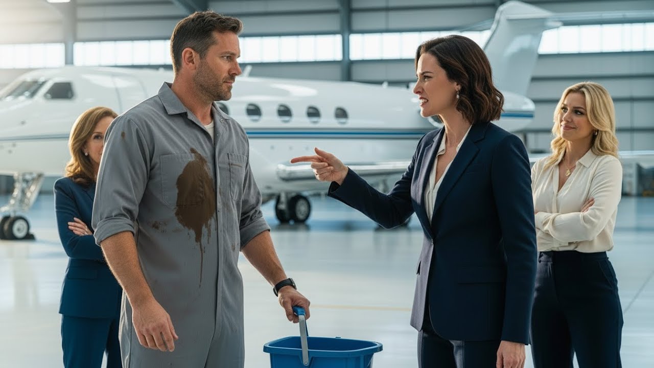 She Laughed When This Single Dad Janitor Walked to Her $65M Jet — Then He Fired Up the Engines
