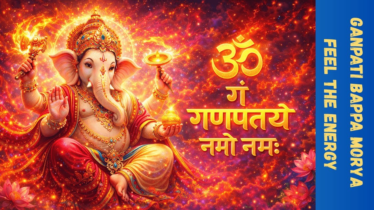 ॐ गं गणपतये नमः | Fear Removal & All-Day Energy Mantra | Ganpati Power Chant | Confidence & Strength