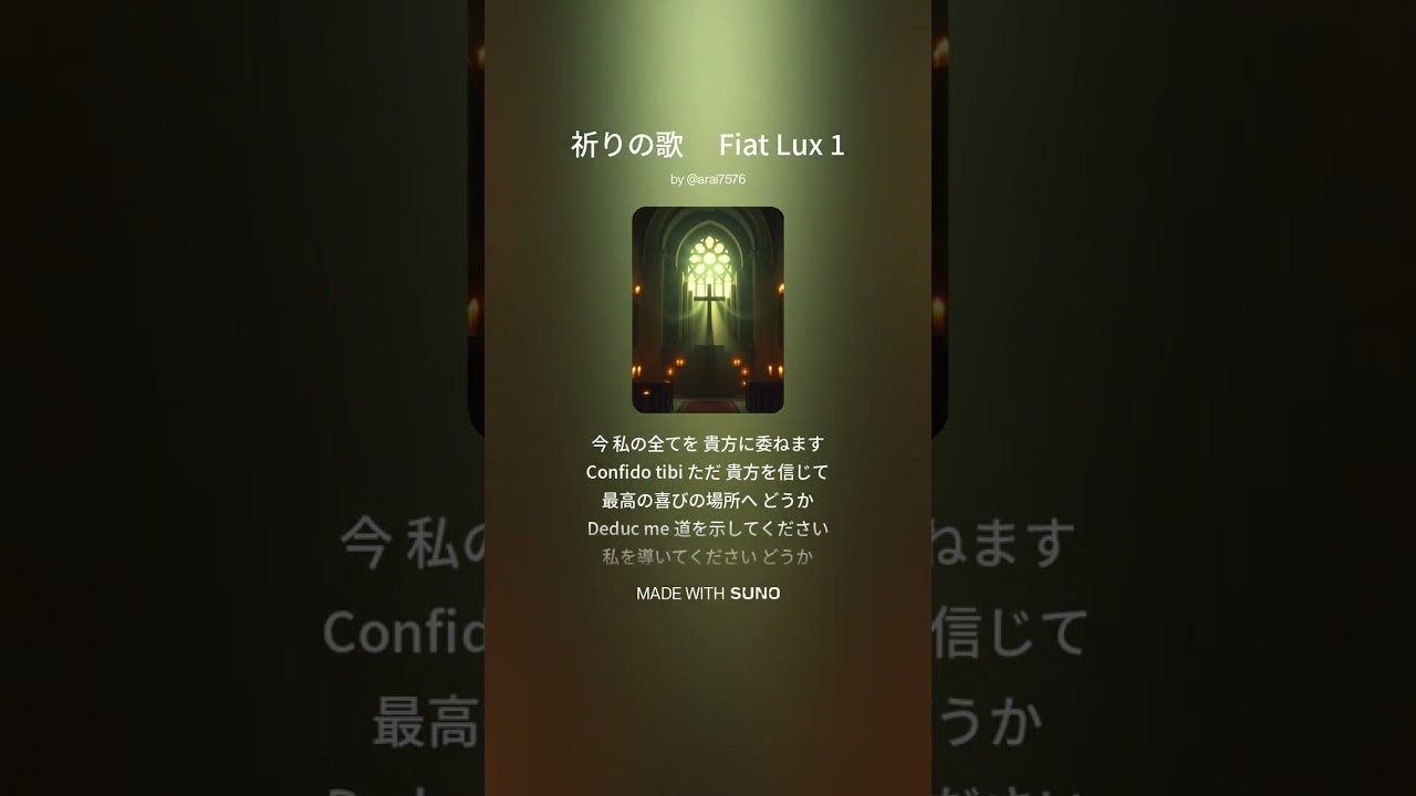 1 祈りの歌 Fiat Lux