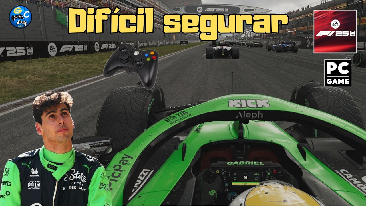 Correr na chuva de controle é quase impossível - Modo Carreira #02 - F1 2025 (PC)