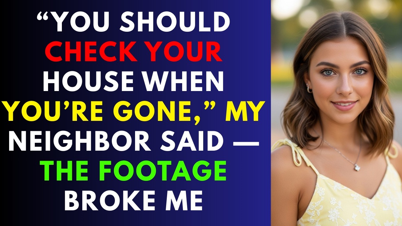 “You Should Check Your House When You’re Gone,” My Neighbor Said — The Footage Broke Me