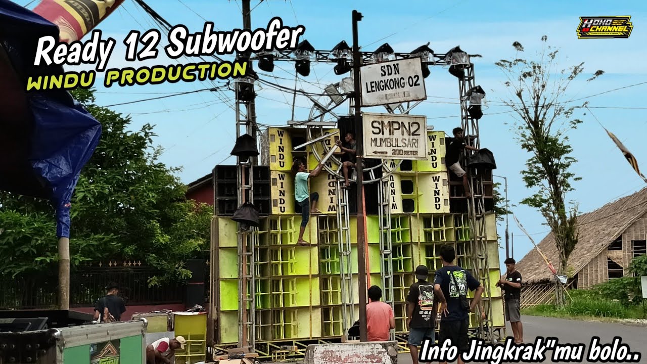 Ready 12 Subwoofer WINDU PRODUCTION Hajatan Di Kampung Horeg 