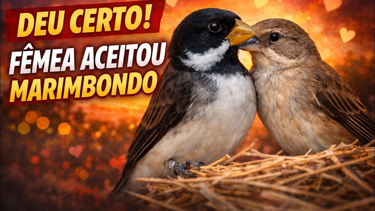 Deu Certo! A Fêmea Aceitou o Coleiro Marimbondo 🐦🔥