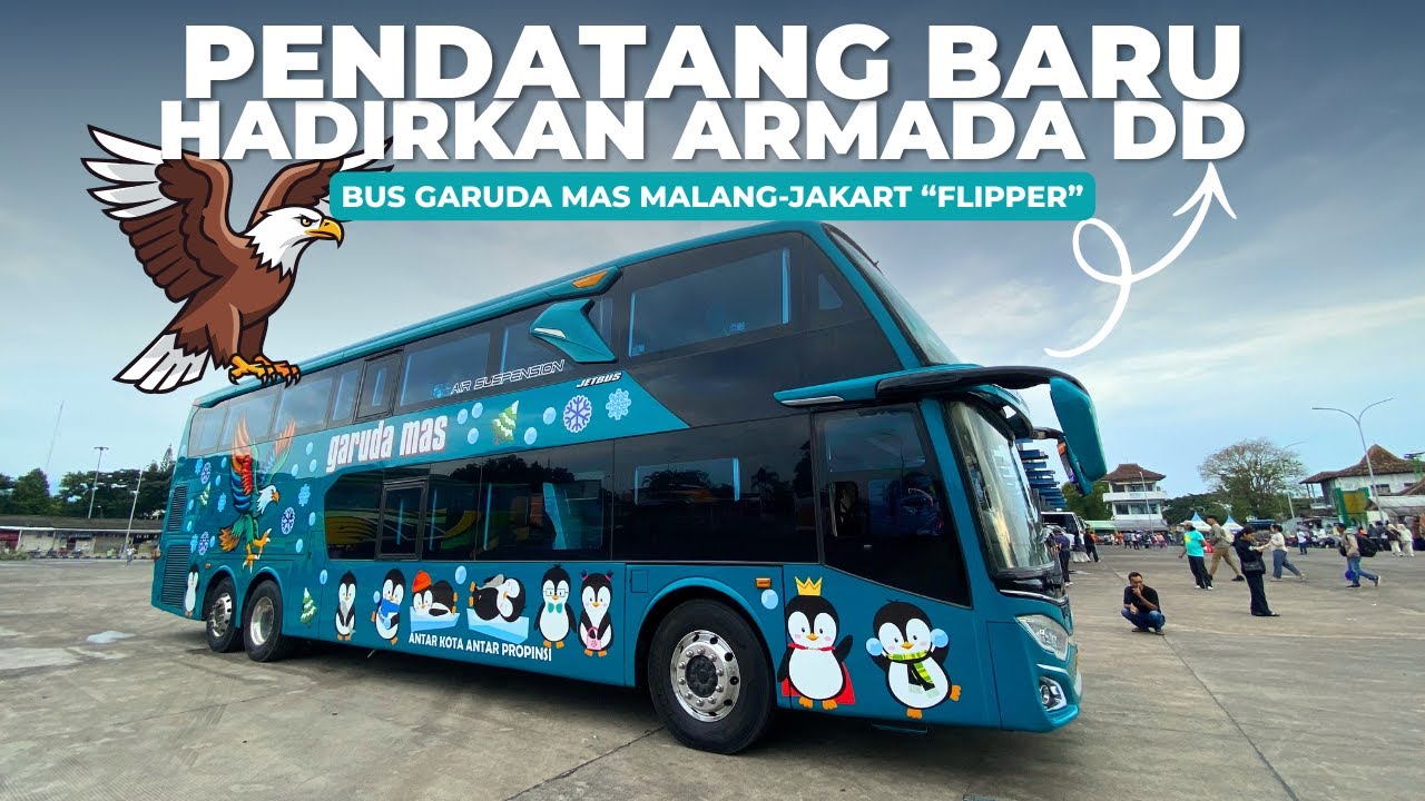 Long weekend Bus Garuda Mas terjunkan Armada Double Decker Malang - Jakarta