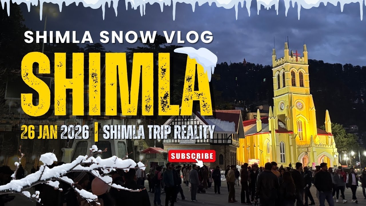 Shimla Snow Vlog ❄️ | Snowfall, Hotel, Crowd & Road Journey Explained #shimla #snowfall #snow #viral