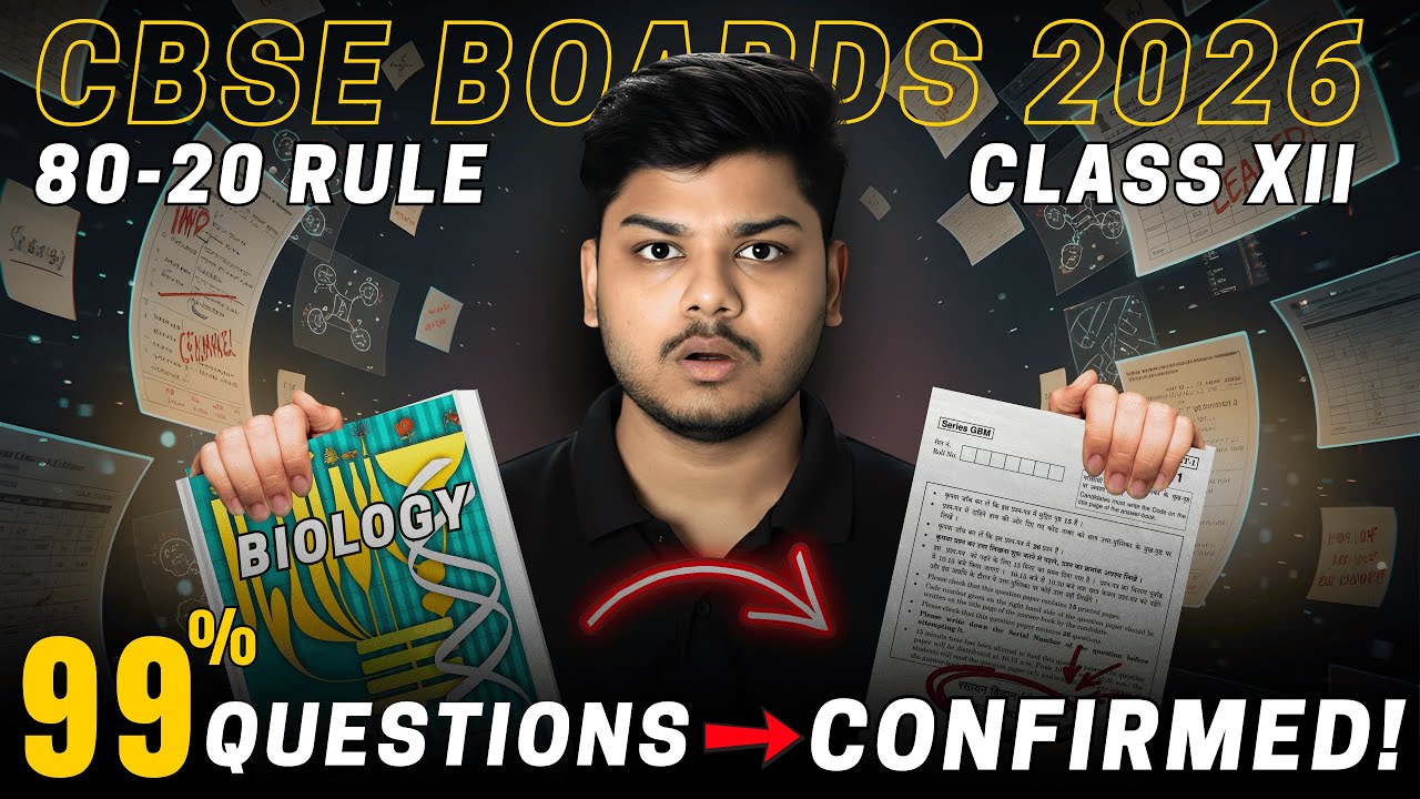 Guaranteed Exam Topics in Biology 🔥 Score 70/70 in Biology Class 12 | Cbse Boards 2026