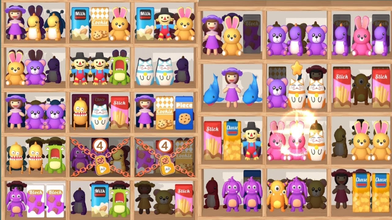 Goods sort gameplay walkthrough  all levels | Strategy game | mobile (android /ios ) game