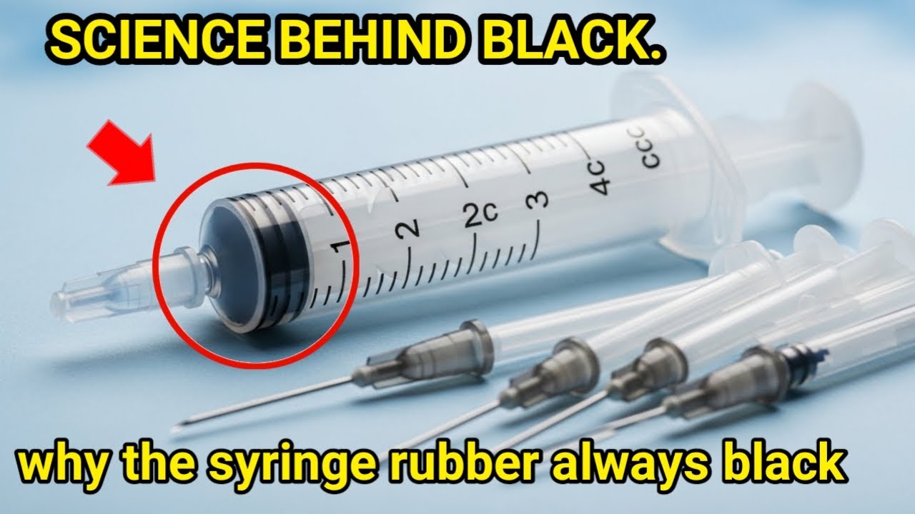 Why is syringe rubber always black? the hidden science explained