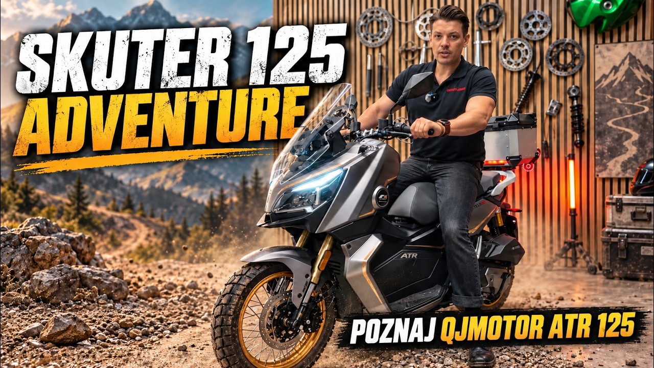 Skuter 125 ADVENTURE - poznaj QJMOTOR ATR 125 I UNBOXING