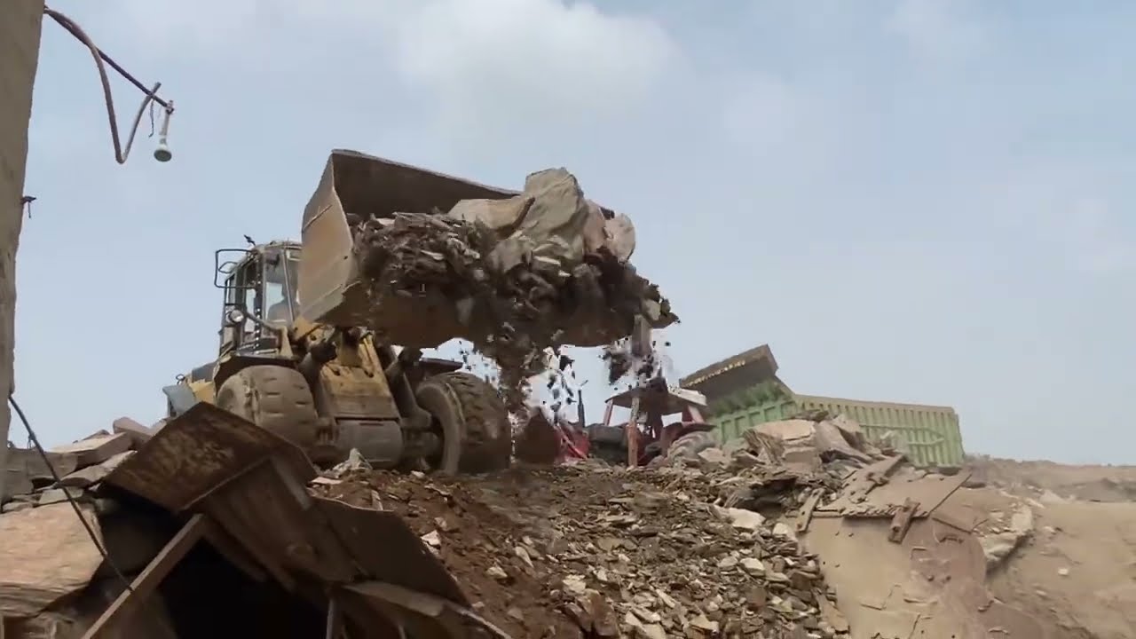 PLAYING With Giant Rocks.ASMR Rock Quarry CRUSHING Oprations primary jaw Crusher in action#asmr