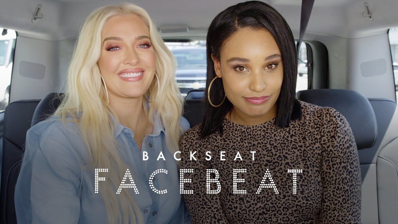 RHOBH’s Erika Jayne Talks Pretty Mess, New Too Faced Line, & Puppygate on Back Seat Face Beat | ELLE