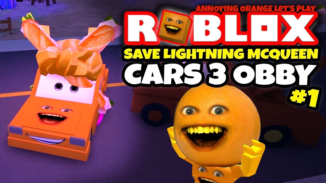 Roblox: СПАСИТЕ МОЛНИЮ МАККУИНА - Тачки 3 Обби! [Раздражающий Оранжевый Играет]