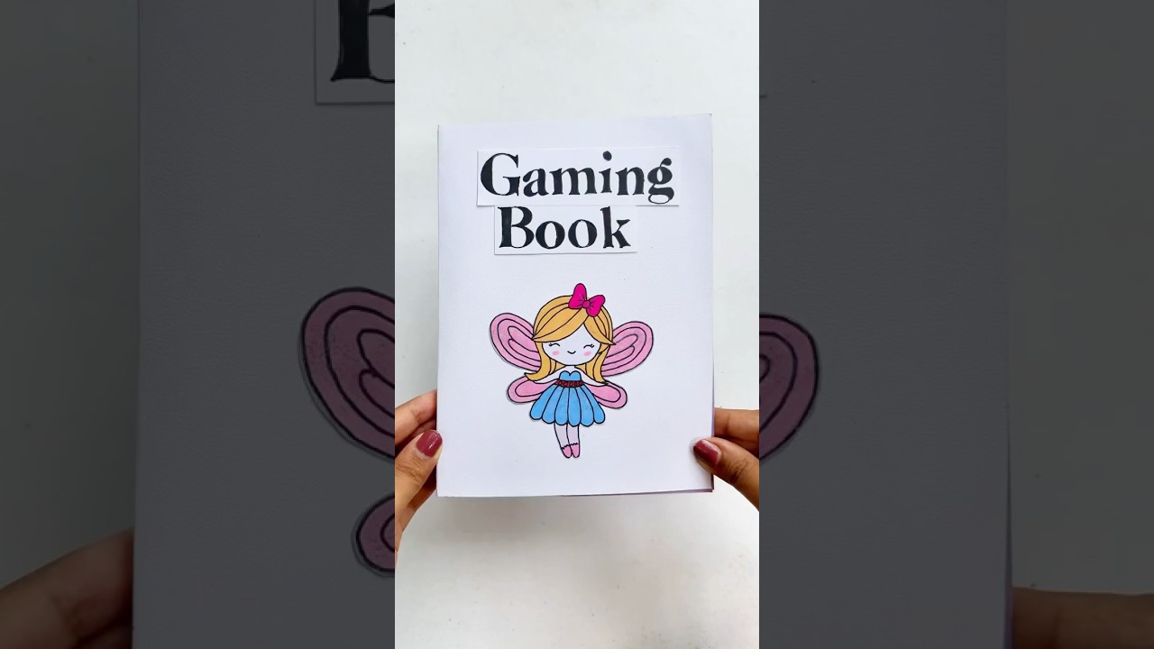 DIY Paper Gaming Book / Paper Games _shorts _sompaartandcraft