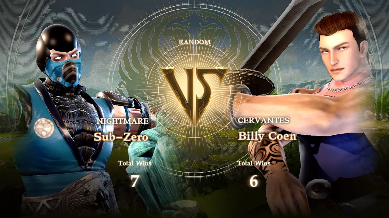 Soul Calibur 6 | Sub-Zero (Mortal Kombat) VS Billy Coen (Resident Evil)