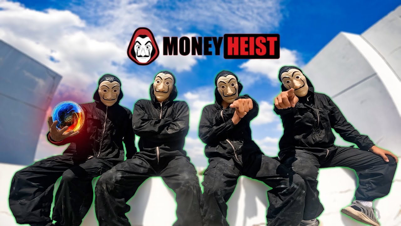 PARKOUR MONEY HEIST vs POLICE ( bella ciao remix ) money heist black part 1