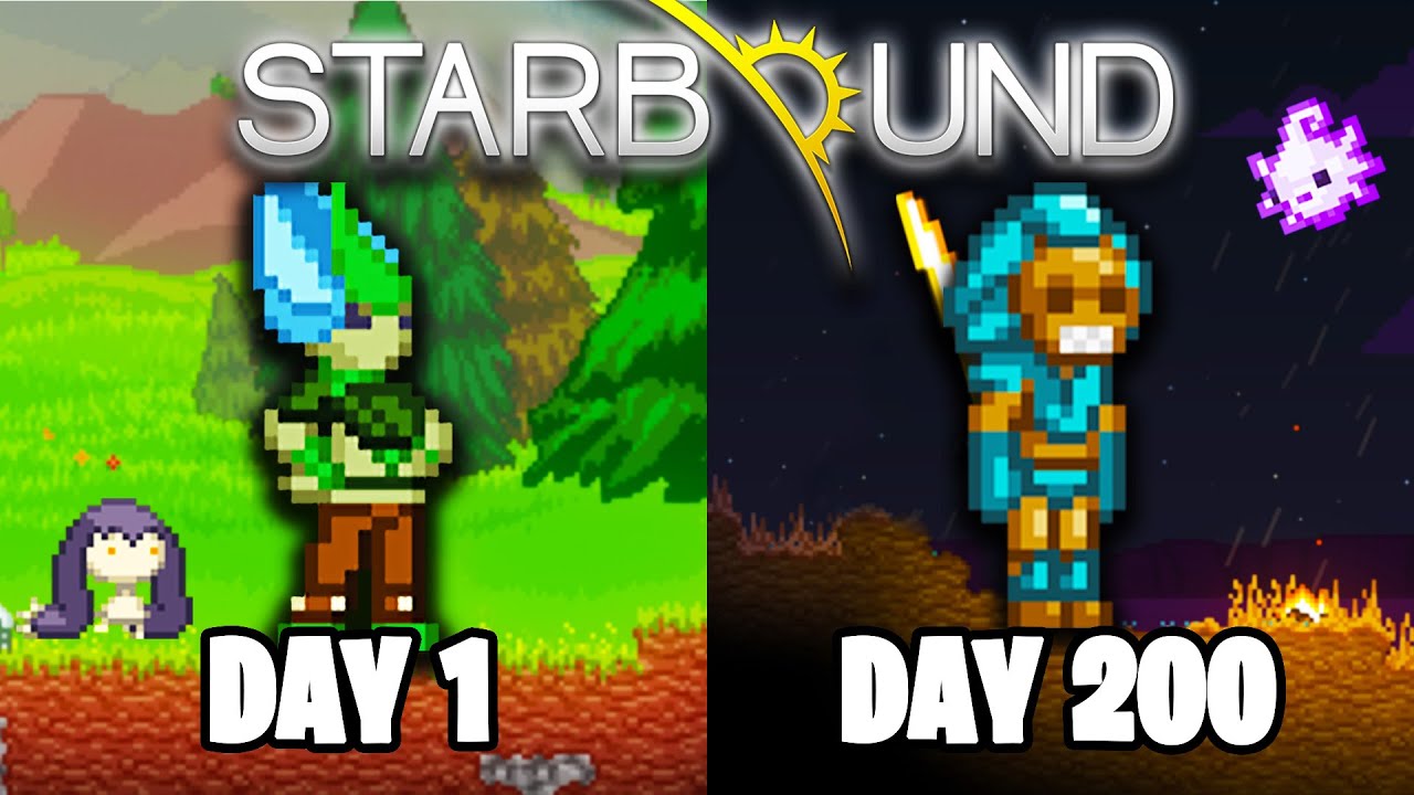 Я играл 200 дней в МОДИРОВАННУЮ Space Terraria... (Starbound)
