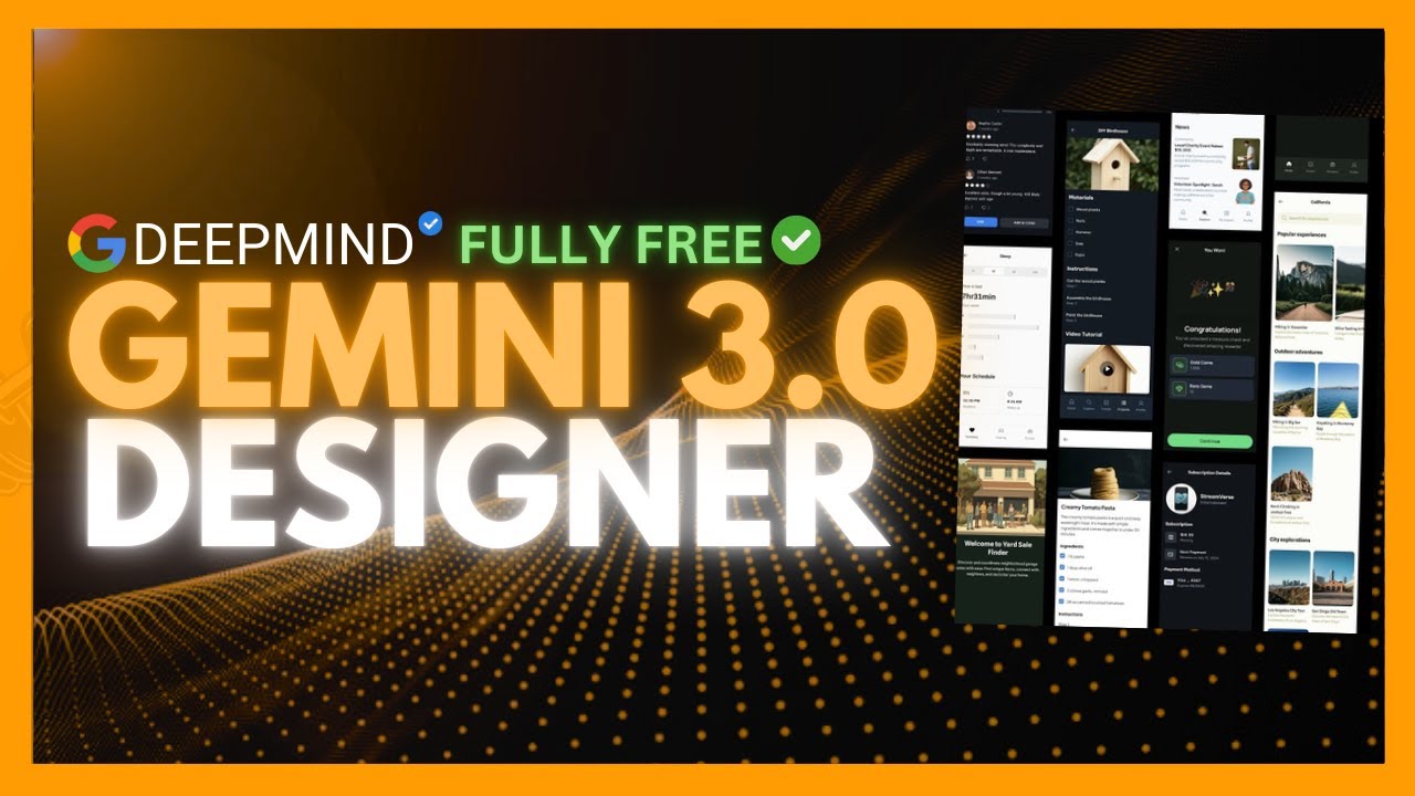 Gemini 3.0 Designer &mdash; это просто невероятно! Создавайте красивые сайты и приложения за считанные ...
