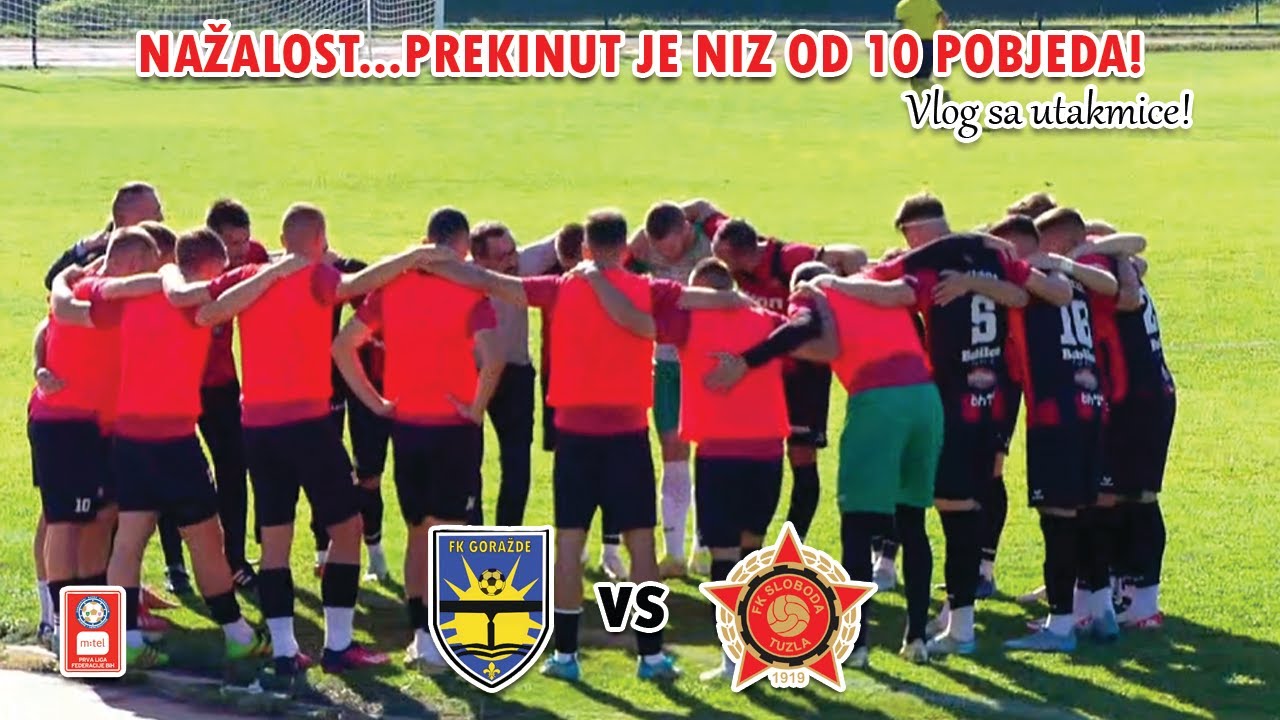 PRVI PORAZ SLOBODE OVE SEZONE! | Goražde - Sloboda Tuzla Vlog 🔴⚫