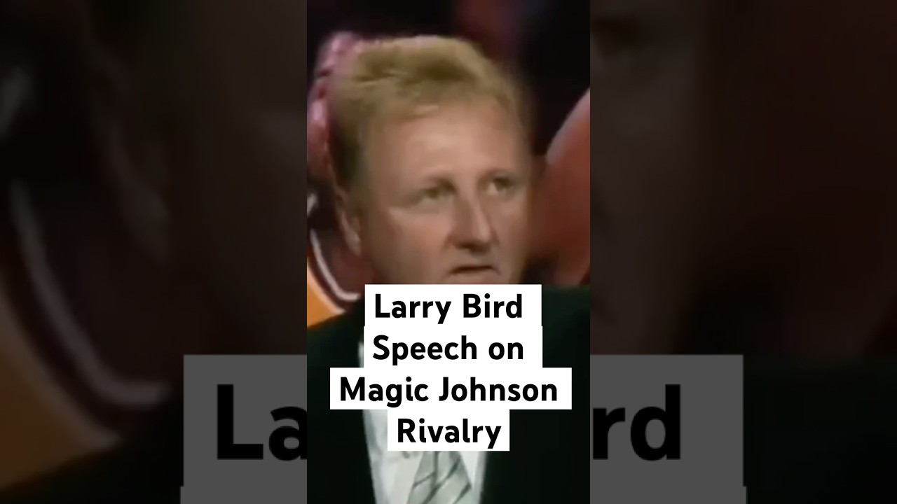 Larry Bird Speaks on Magic Johnson Rivalry ‼️ #larrybird #magicjohnson #nbahistory #nbashorts