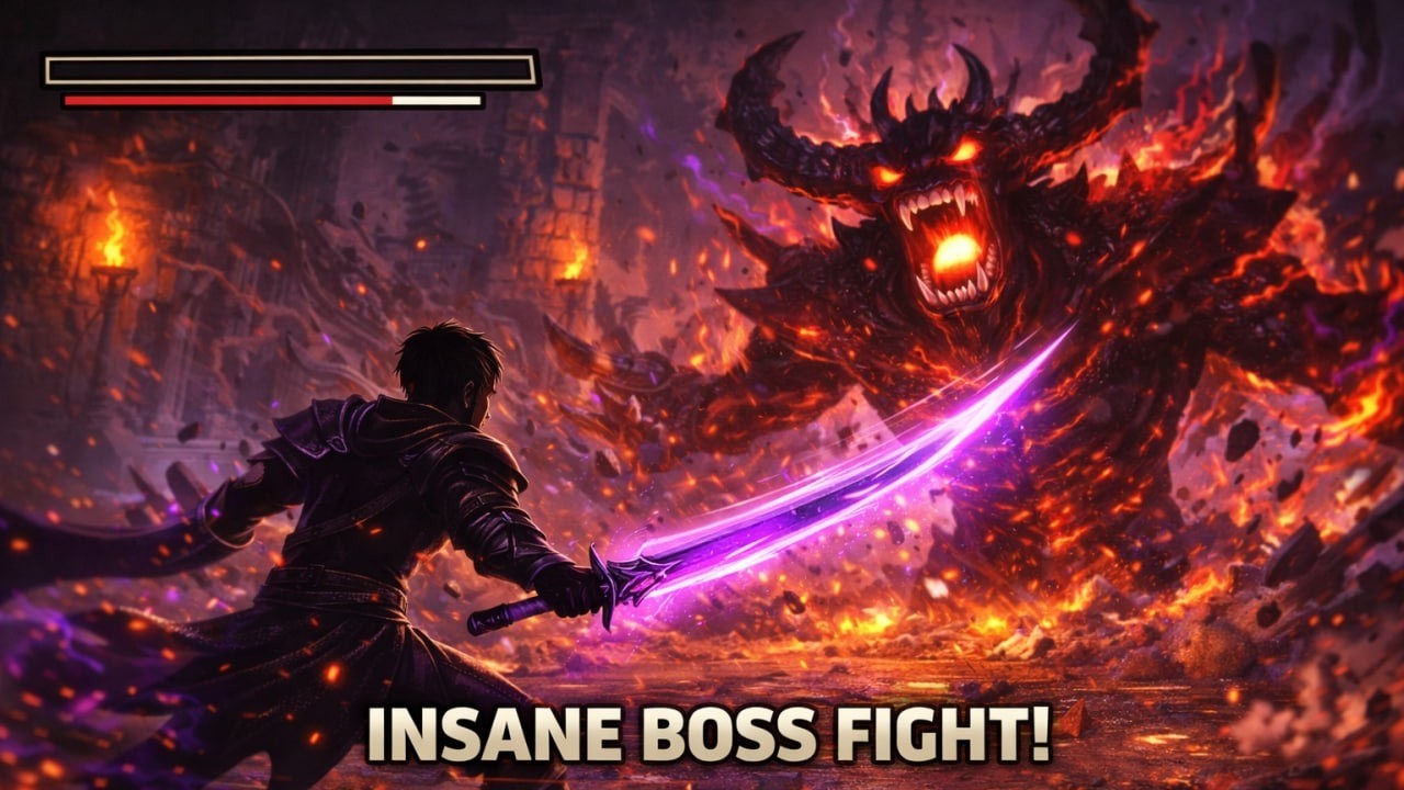 Shadow Hunter Mobile Game – Insane Boss Fight & Dark Combat 🔥⚔️
