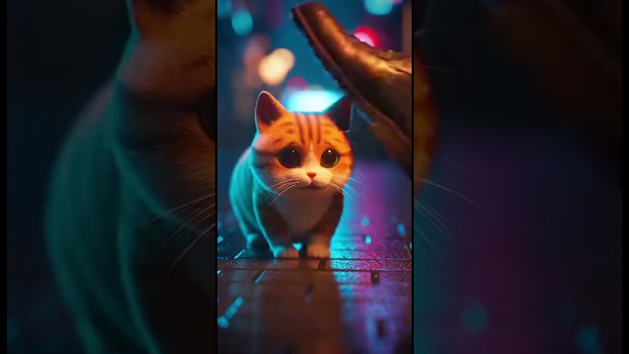 Hungry Cat Begs for Food but Gets Kicked Away 😢💔 | 
