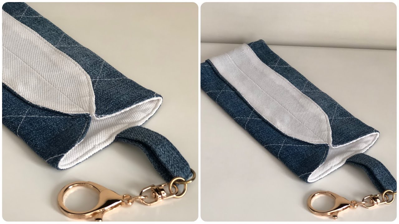 DIY Glasses Case from Old Jeans | Upcycled Denim Project