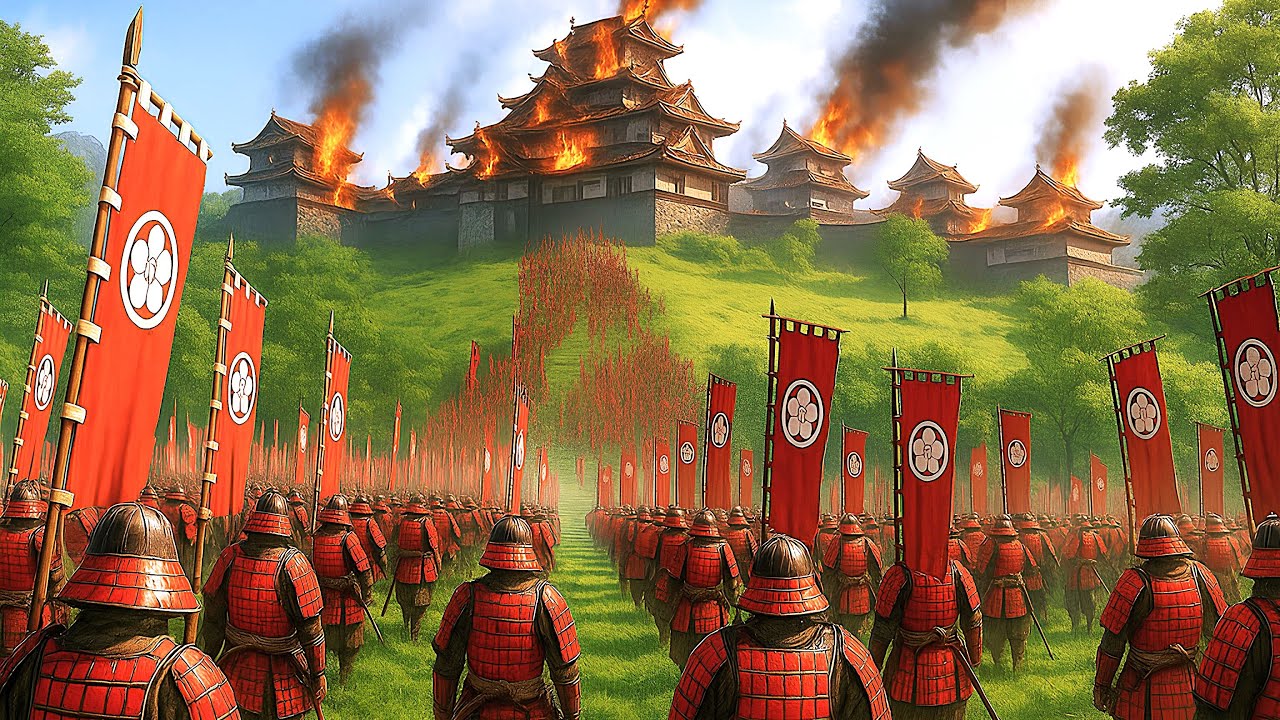 1000 Takeda Samurai Invades Oda Clan's Stronghold | Mount & Blade 2 Bannerlord
