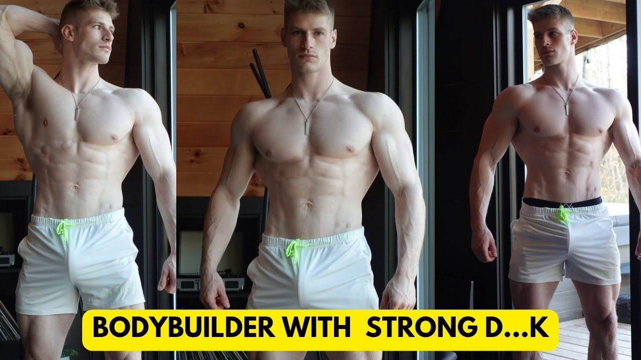 Handsome bodybuilder and Nutritionists 