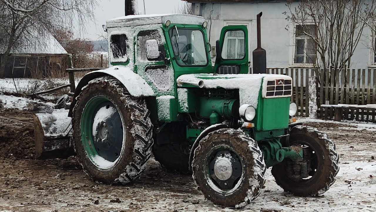 Испытание лопаты на Т-40АМ