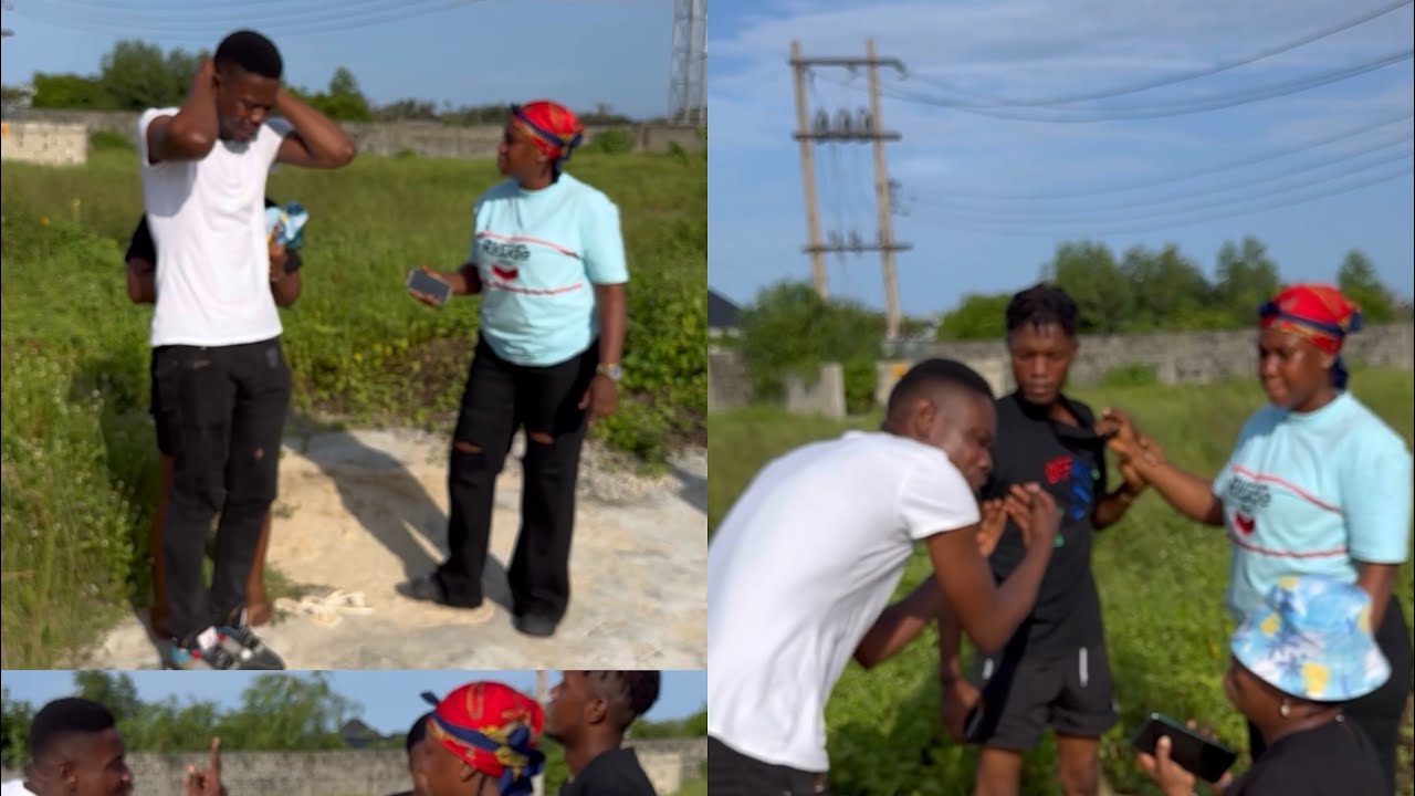 Man who has been suspecting his cheating wife caught her with her young lover who is young enough