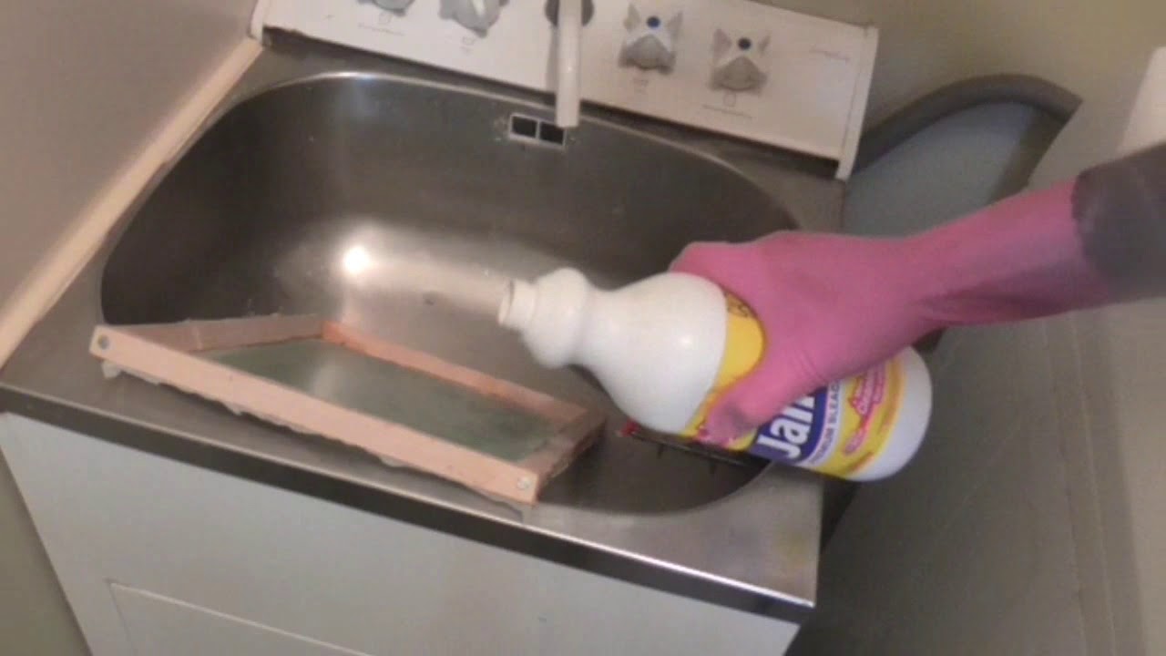 How To Reclaim Screens With Bleach Remove The Emulsion