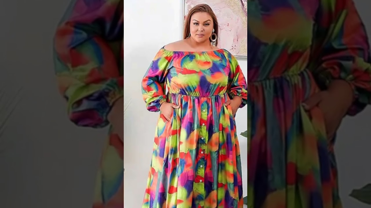 Swing dress for plus size women #plussizefashion #dressstyle #shorts