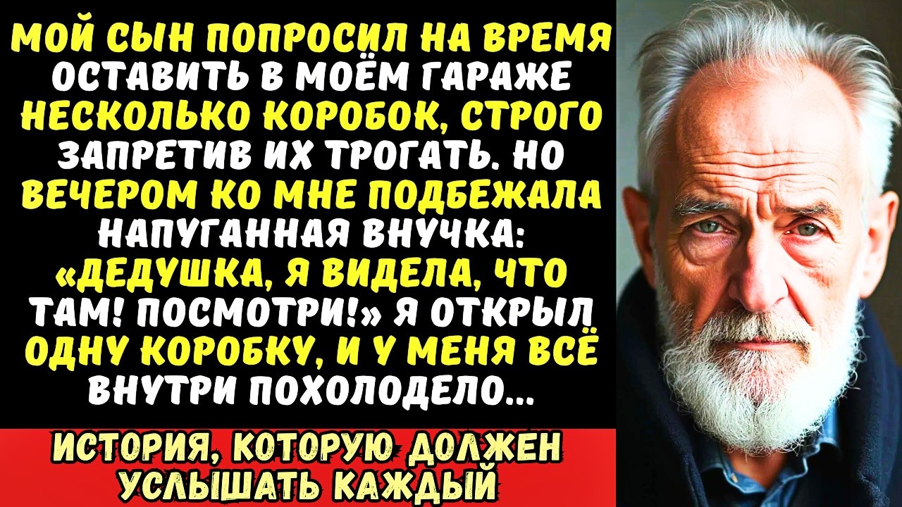 Внучка прошептала «Дедушка, посмотри, что папа спрятал в твоём гараже». Я заглянул и замер.