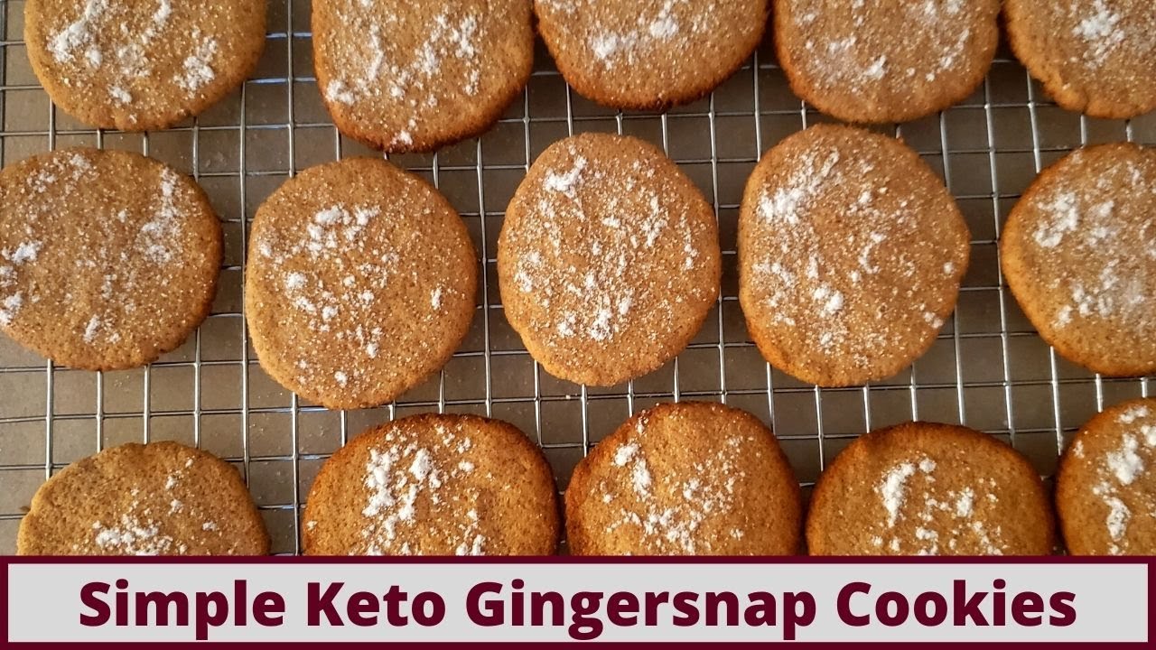 Simple Keto Coconut Flour Gingersnap Cookies (Nut Free And Gluten Free)