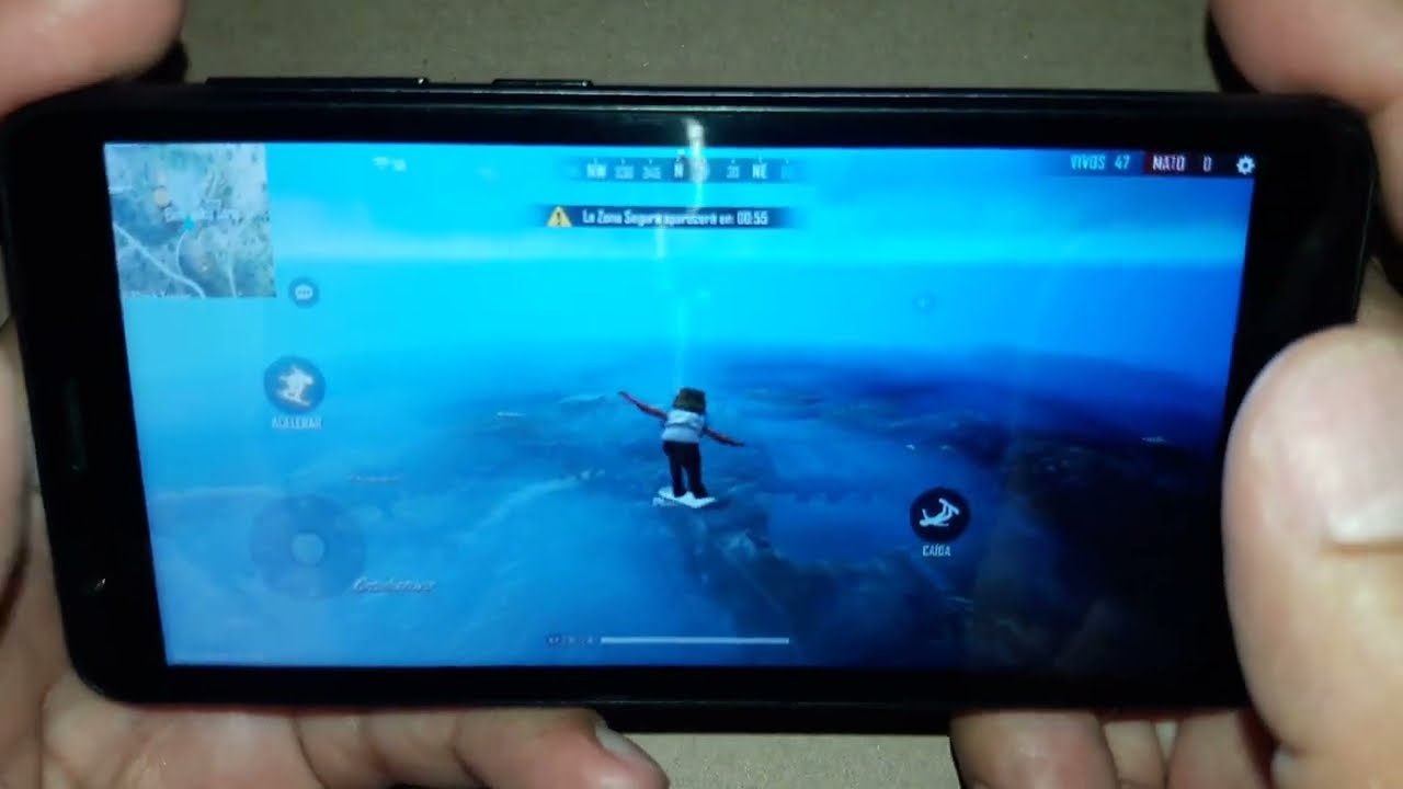 Probando Free Fire En El ZTE Blade L9 (ujvB)