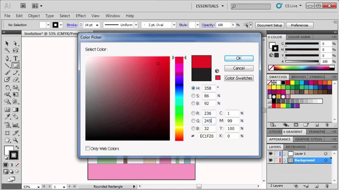 3.3 Creating an Invitation: Adobe Illustrator CS5