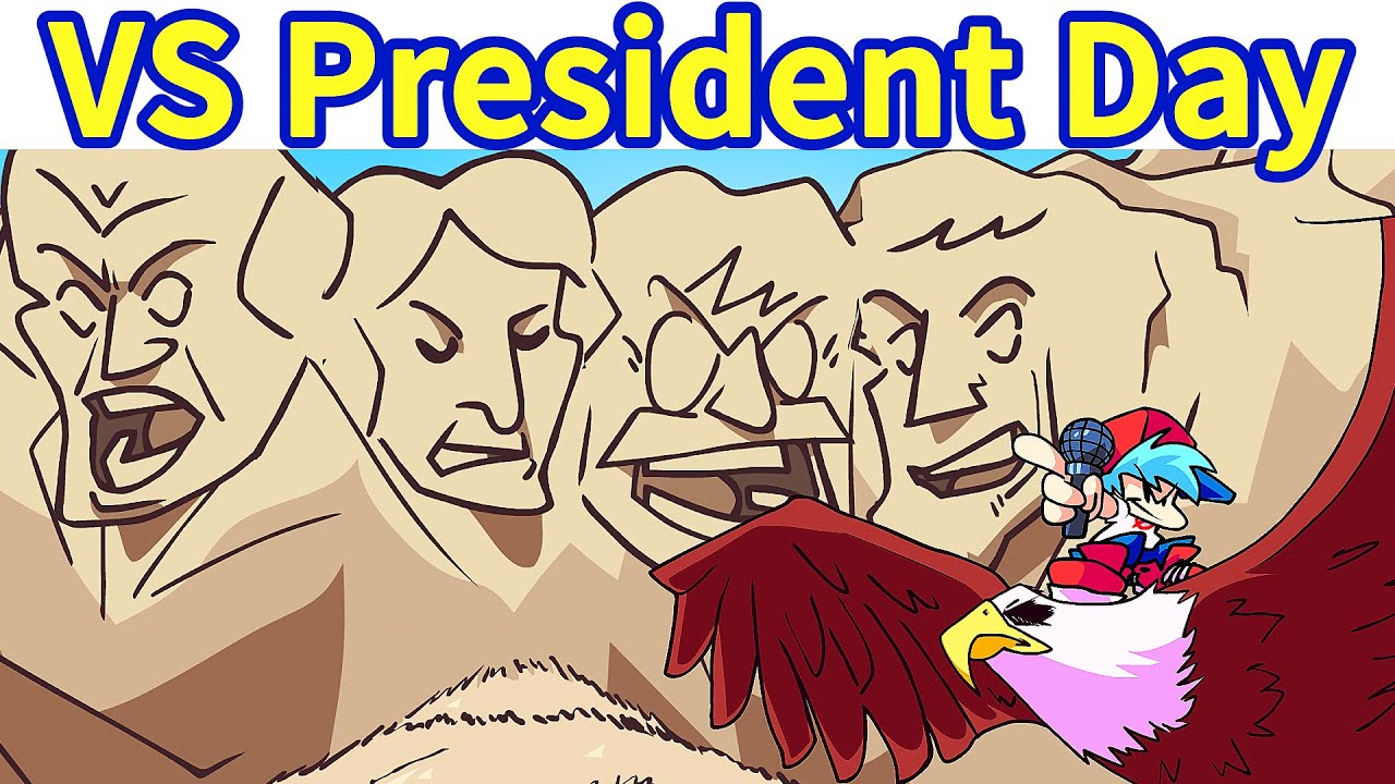 Friday Night Funkin': VS President Day (Rushmore Presidents) FULL WEEK + Cutscene [FNF Mod]