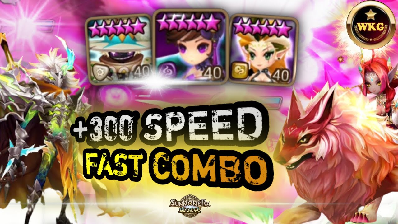 CRAZY SPEED MASHA DOMINIC WITH WOLYUNG TABLO IN RTA SUMMONERS WAR