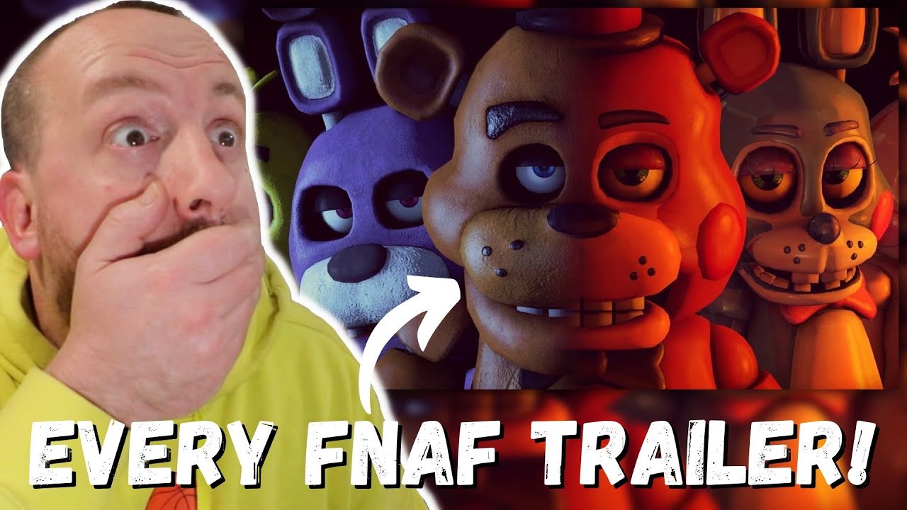 FNAF NOOB Reacts to ALL Five Nights at Freddy's Trailers!