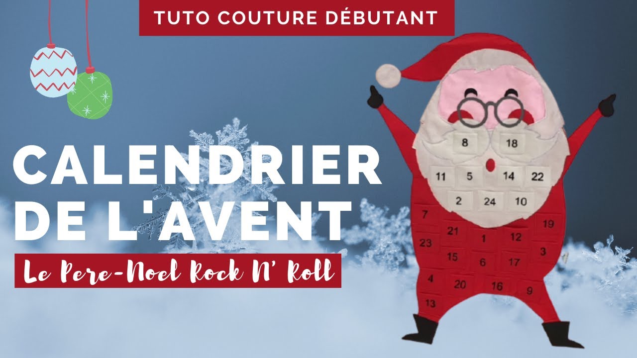 Coudre un calendrier de l'avent | Patron gratuit inclus (PDF)