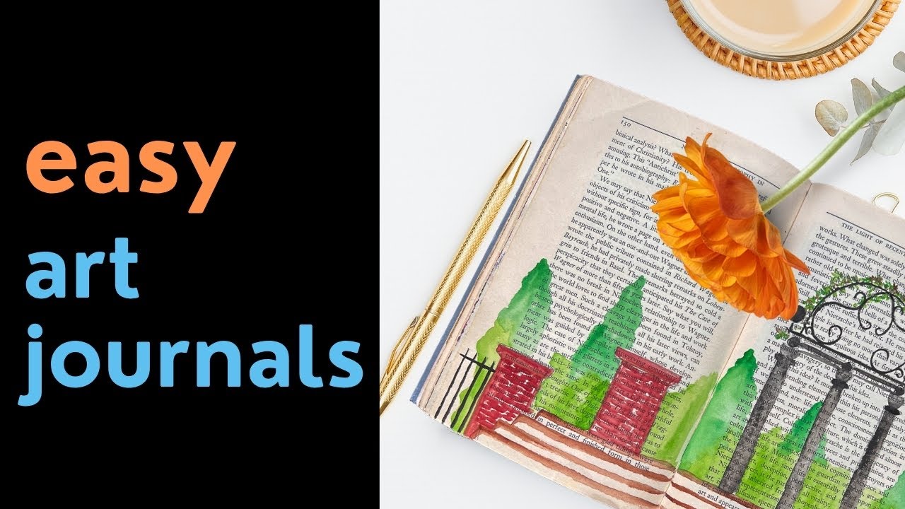 Easy ways to make a glue book (or a simple art journal)