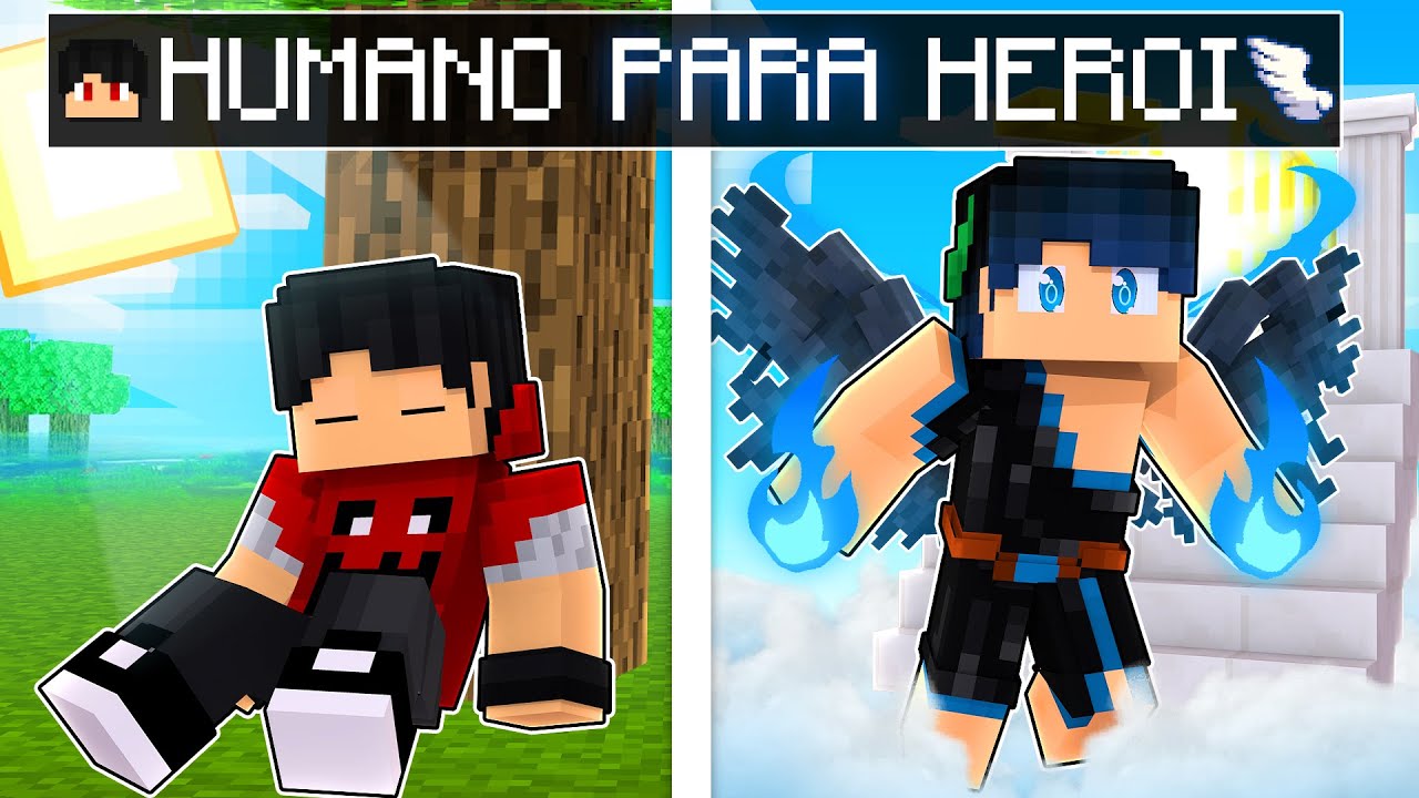 A história do HUMANO para um ANJO SOMBRIO no Minecraft