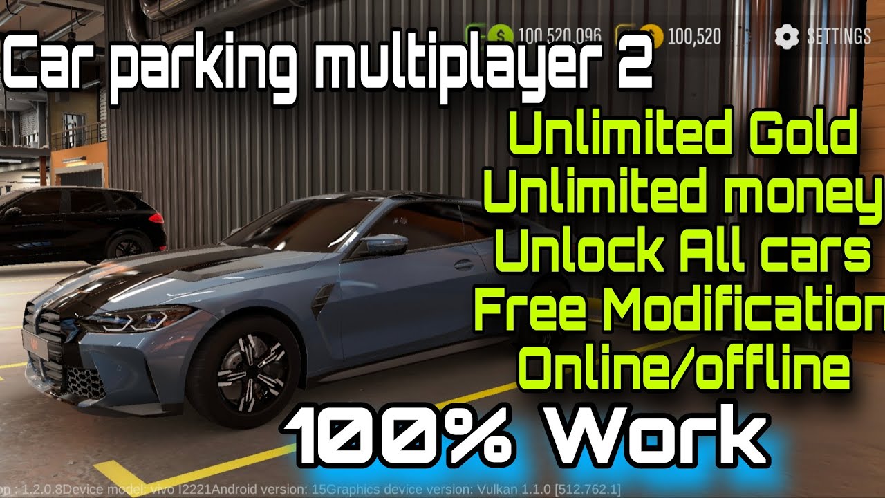 Car parking multiplayer 2 mod Apk latest version Unlimited Gold and money 