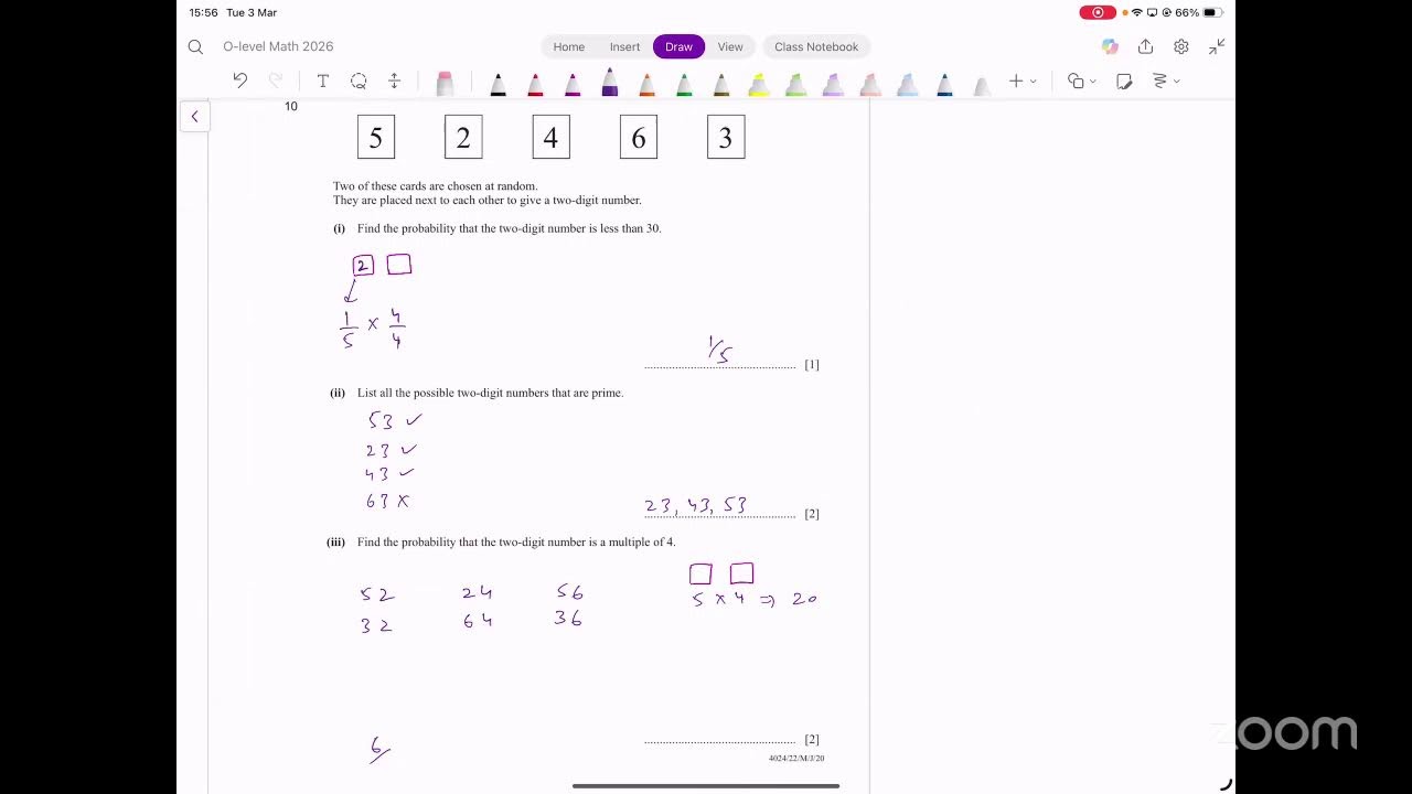 IGCSE / O-level Math | Probability | Topical Past Paper Questions