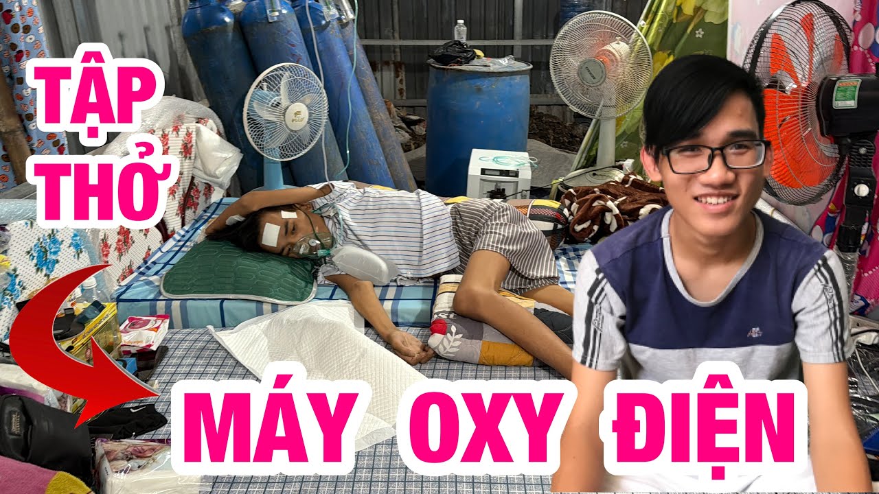 Đức mồ côii bệnh phổi trắng tập thở máy tạo oxy điện chân phù quá nguy cấp
