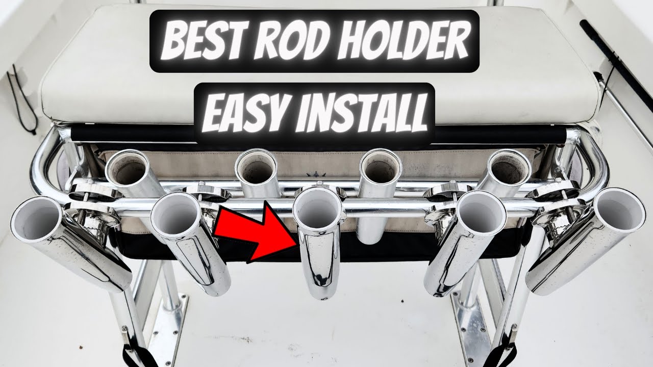 The Best Easy Rod Holder Solution For Your Boat.  Clamp On Rod Holder.