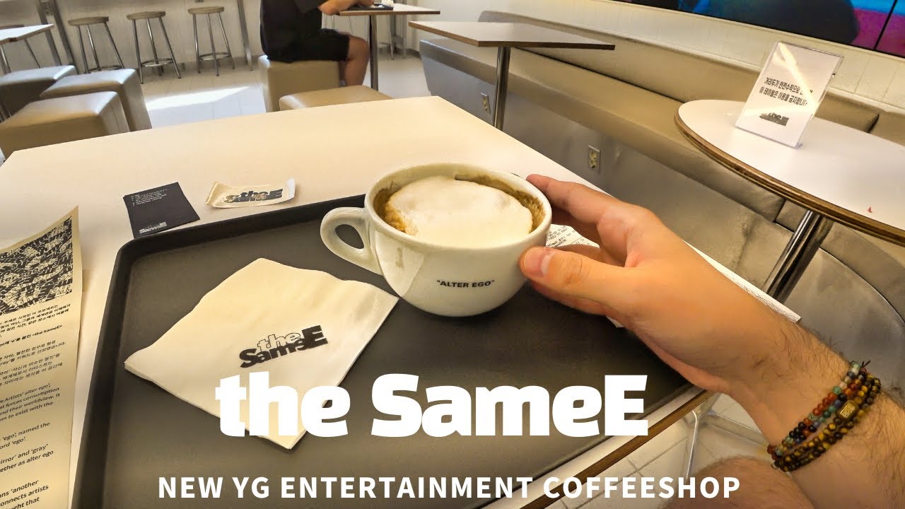 💗 New YG Entertainment Coffeeshop: The SameE Alter Ego Coffeeshop Tour, YG Merch 4k | Seoul, Korea 💗