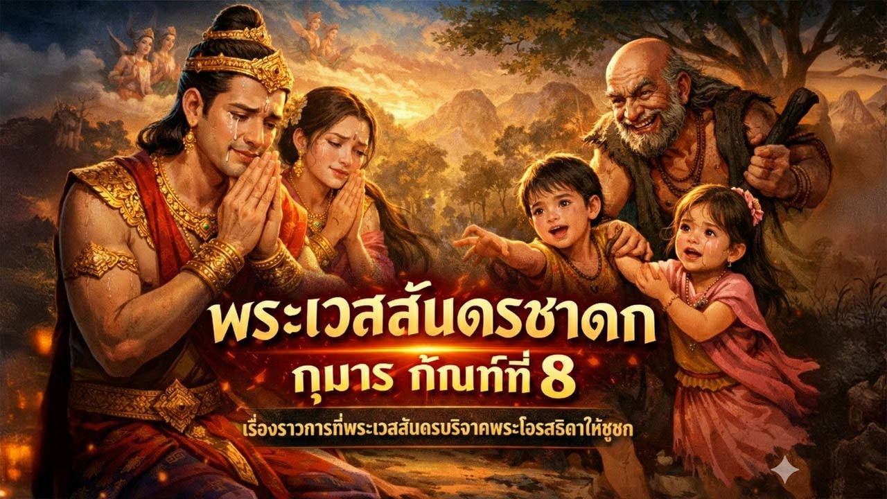 วินาทีบีบหัวใจ เมื่อพ่อต้องยกลูกให้คนอื่น | เล่าเรื่องพระเวสสันดร (กัณฑ์กุมาร) ฉบับสมบูรณ์