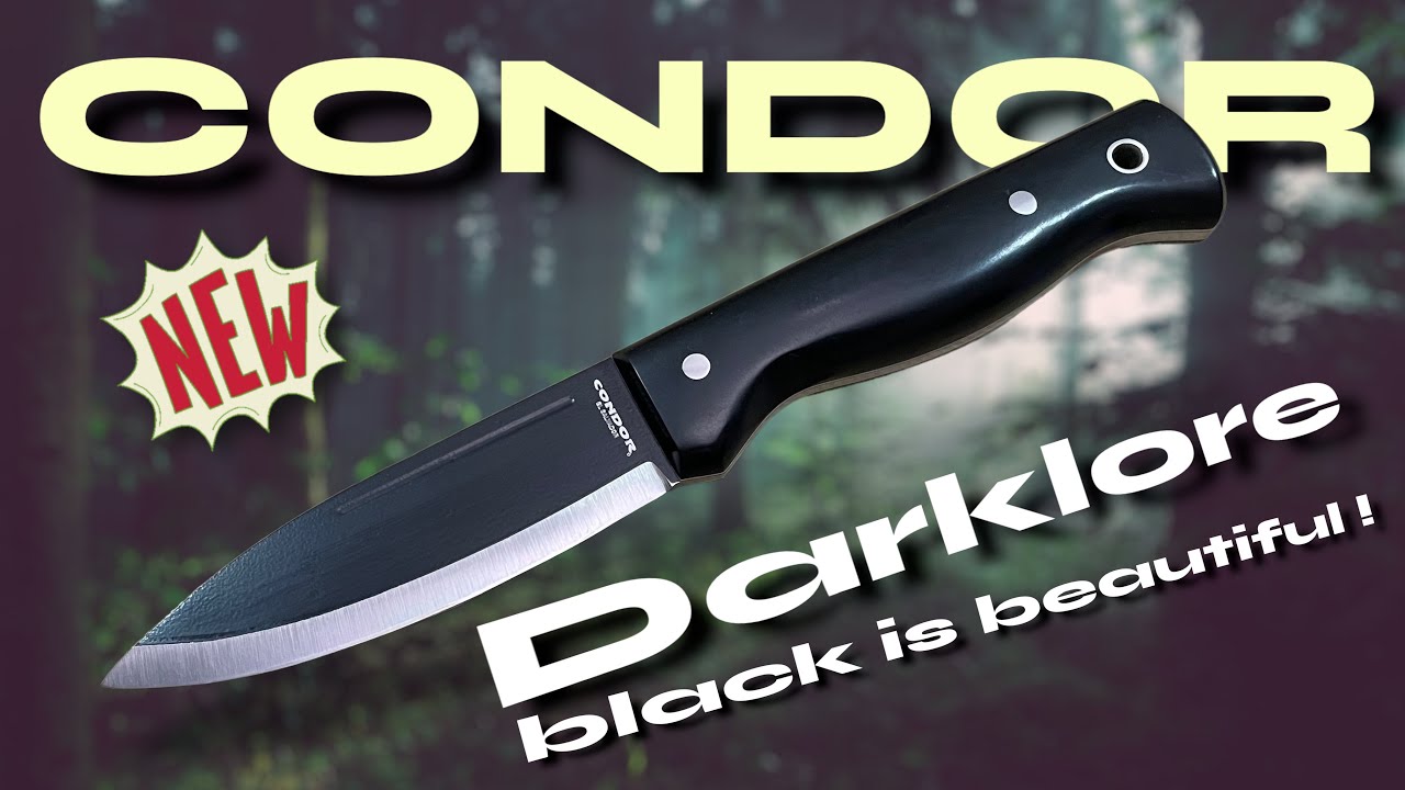 CONDOR "Darklore" le côté obscur d'un des meilleurs couteaux de bushcraft !!!
